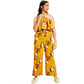 Sophisticated Girl's Polyester Crepe Floral Sleeveless Jumpsuit