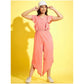 Sophisticated Girl's Polyester Floral Sleeveless Jumpsuit