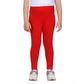 Urbane Girl's Cotton Lycra Solid Elasticated Leggings