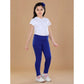 Urbane Girl's Cotton Lycra Solid Elasticated Leggings