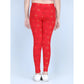 Fashionista Girl's Cotton Lycra Printed Elasticated Leggings