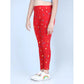 Fashionista Girl's Cotton Lycra Printed Elasticated Leggings