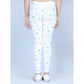 Fashionista Girl's Cotton Lycra Printed Elasticated Leggings
