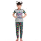 Classic Girl's Cotton Hosiery Printed Night Suit Set