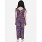 Funky Girl's Polyester Crepe Floral Short Sleeve Set