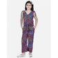 Funky Girl's Polyester Crepe Floral Short Sleeve Set
