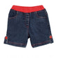 Unique Girl's Denim Lace Inserts Sleeveless Shorts