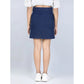 Elite Girl's Denim Solid Buttoned Skirt