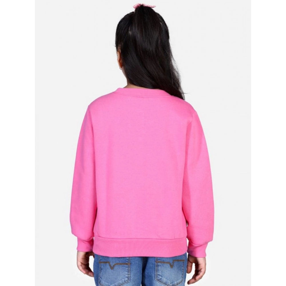 Twinkling Girl's Fleece Embellished Long Sleeves Sweatshirt