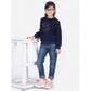 Twinkling Girl's Fleece Embellished Long Sleeves Sweatshirt