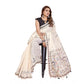 Designer Women's Linen Cotton Printed Saree With Blouse Piece