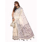 Designer Women's Linen Cotton Printed Saree With Blouse Piece