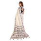 Designer Women's Linen Cotton Printed Saree With Blouse Piece