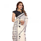 Designer Women's Linen Cotton Printed Saree With Blouse Piece