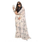 Designer Women's Linen Cotton Printed Saree With Blouse Piece