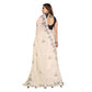 Designer Women's Linen Cotton Printed Saree With Blouse Piece