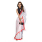 Designer Women's Linen Cotton Printed Saree With Blouse Piece