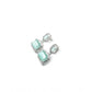 Wonderful Women's Brass Silver Plated Drop Earrings