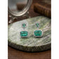 Wonderful Women's Brass Silver Plated Drop Earrings