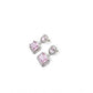 Wonderful Women's Brass Silver Plated Drop Earrings