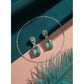 Wonderful Women's Brass Silver Plated Drop Earrings