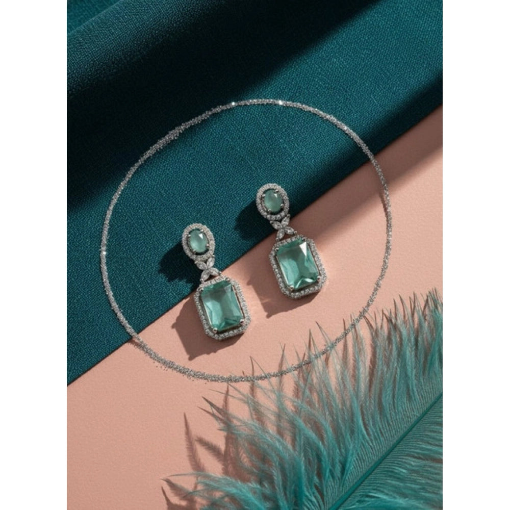 Wonderful Women's Brass Silver Plated Drop Earrings