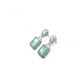 Wonderful Women's Brass Silver Plated Drop Earrings