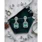 Wonderful Women's Brass Silver Plated Drop Earrings