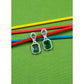 Wonderful Women's Brass Silver Plated Drop Earrings