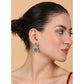 Wonderful Women's Brass Silver Plated Drop Earrings