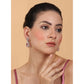 Wonderful Women's Brass Silver Plated Drop Earrings