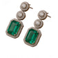 Wonderful Women's Brass Silver Plated Drop Earrings