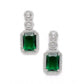 Wonderful Women's Brass Silver Plated Drop Earrings