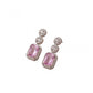 Wonderful Women's Brass Silver Plated Drop Earrings