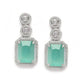 Wonderful Women's Brass Silver Plated Drop Earrings