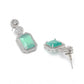 Wonderful Women's Brass Silver Plated Drop Earrings