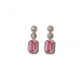 Wonderful Women's Brass Silver Plated Drop Earrings