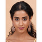 Adorable Women's Brass Silver Plated Drop Earrings