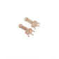 Adorable Women's Brass Silver Plated Drop Earrings