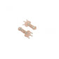 Adorable Women's Brass Silver Plated Drop Earrings