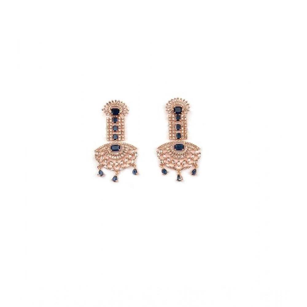 Adorable Women's Brass Silver Plated Drop Earrings