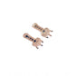 Adorable Women's Brass Silver Plated Drop Earrings