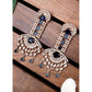 Adorable Women's Brass Silver Plated Drop Earrings