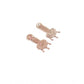 Adorable Women's Brass Silver Plated Drop Earrings
