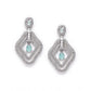 Attractive Women's Brass Silver Plated Drop Earrings