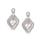 Attractive Women's Brass Silver Plated Drop Earrings
