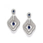 Attractive Women's Brass Silver Plated Drop Earrings