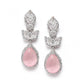 Trendy Women's Brass Silver Plated Drop Earrings