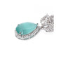 Trendy Women's Brass Silver Plated Drop Earrings