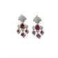 Beautiful Women's Brass Silver Plated Drop Earrings